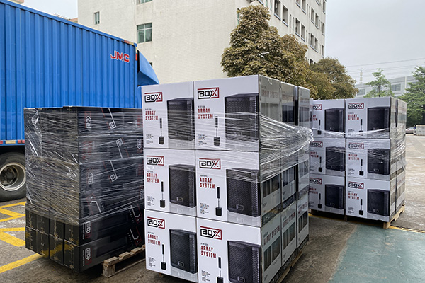 巴西订单成功发货,350套有源线阵音响远销海外